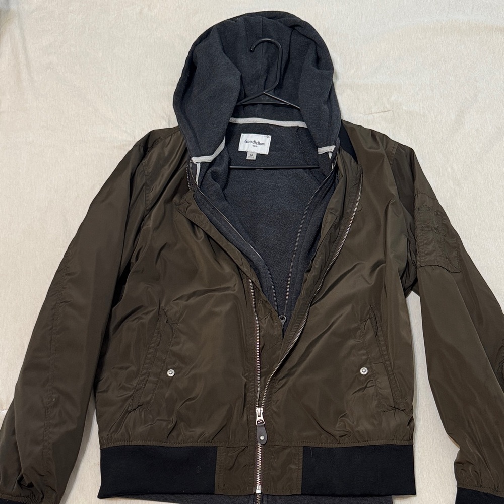 Goodfellow & Co Dark Olive Bomber Jacket